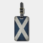 スコットランドの旗が付いている荷物のラベル ラゲッジタグ (正面縦)