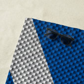 スコットランドの旗のカーボン繊維のプリントのアザミ ビーチタオル (インサイチュ)