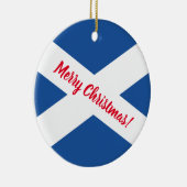 スコットランドの旗のクリスマスツリーの写真のオーナメント セラミックオーナメント (右)