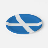 スコットランドの旗のスコットランドの愛国心が強い ペーパープレート (アングル)