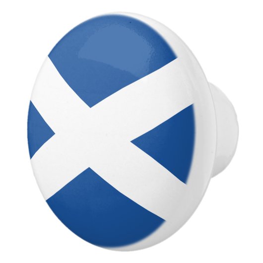 スコットランドの旗のドアおよび引出しの引きのノブ セラミックノブ (右)