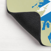 スコットランドの旗の地図 マウスパッド (コーナー)