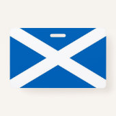 スコットランドの旗を持つ名前のバ統一されたッジ バッジ (裏面)