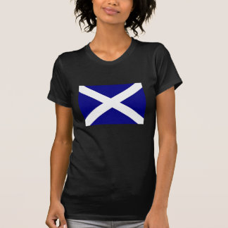 スコットランドの旗暗いT Tシャツ