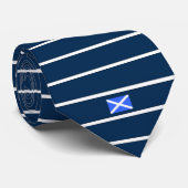 スコットランドの旗海軍ストライプパターンタイ ネクタイ (ロール)