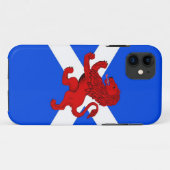 スコットランドの旗、スコットランドの荒々しい獅子 Case-Mate iPhoneケース (裏面(横))