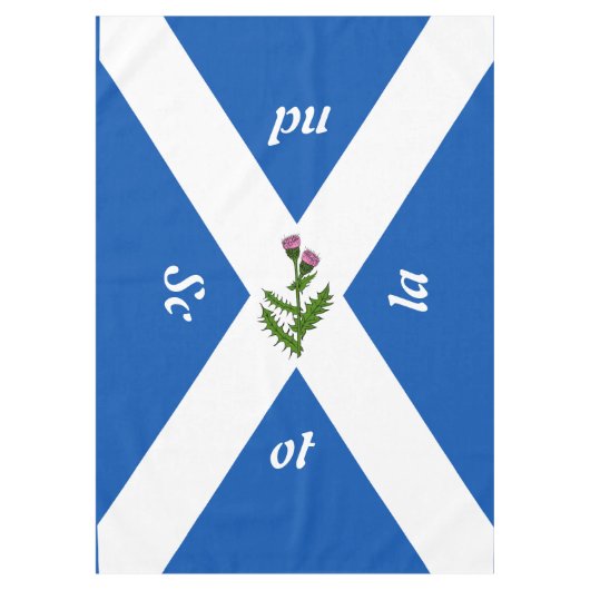 スコットランドの旗 テーブルクロス (正面)