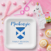 スコットランドの旗 ファミリーリユニオン ペーパープレート (パーティー)