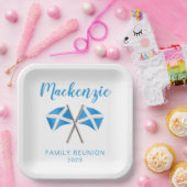 スコットランドの旗 ファミリーリユニオン ペーパープレート (パーティー)