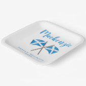 スコットランドの旗 ファミリーリユニオン ペーパープレート (傾斜あり)