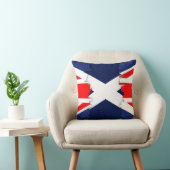 スコットランドの旗、英国国旗の裂かれた効果の枕 クッション (椅子)