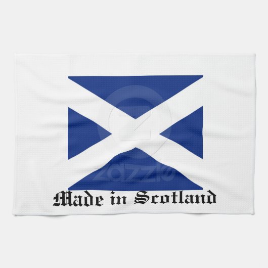 スコットランドの旗Tタオル キッチンタオル (横)