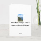 「スコットランドの東ロシア海岸線」 カード (裏面)