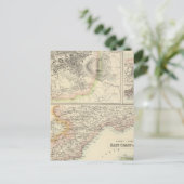 スコットランドの東海岸の港湾 ポストカード (スタンド正面)