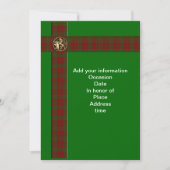 スコットランドの格子模様のライオンの招待状 招待状 (正面)