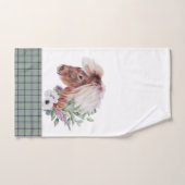 スコットランドの模様を描く バスタオルセット (ハンドタオル)