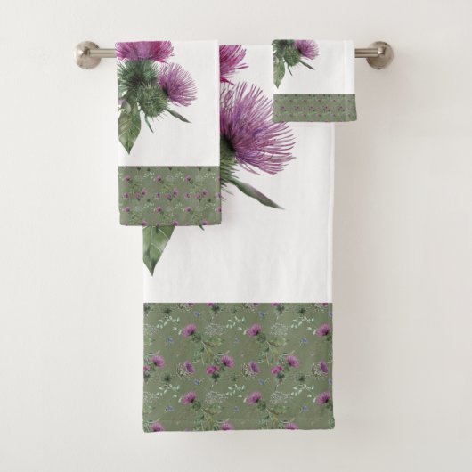 スコットランドの模様を描く バスタオルセット (インサイチュ)