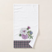 スコットランドの模様を描く バスタオルセット (ハンドタオル)