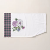 スコットランドの模様を描く バスタオルセット (ハンドタオル)