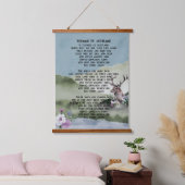 スコットランドの歌詞の花 吊り下げ型タペストリー (寝室)