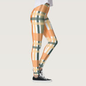 スコットランドの氏族はオレンジ色の緑のタータンチェック市松模様にを持つ レギンス (右)