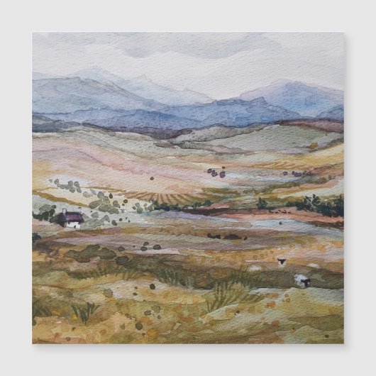 スコットランドの水彩風景 (正面)