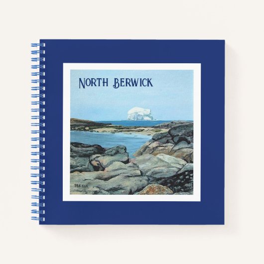 スコットランドの海絵画沿岸素晴らし芸術 ノートブック (正面)