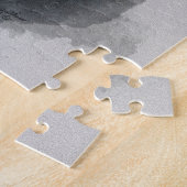 スコットランドの灯台を襲う巨大な波 ジグソーパズル (側面)