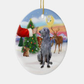 スコットランドの犬を治療する セラミックオーナメント (右)