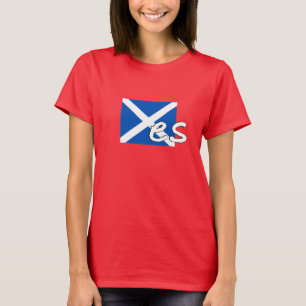 スコットランドの独立: スコットランドの旗は"Yes"を綴ります、 Tシャツ