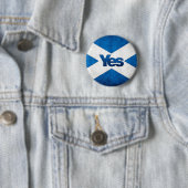 スコットランドの独立- SaltireのYesのバッジ 缶バッジ (インサイチュ)