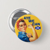 スコットランドの独立Rosie賛成私達が記章を付けてもいい 缶バッジ (正面&裏面)