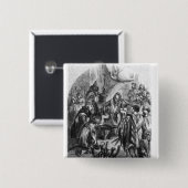 スコットランドの王冠のための尊敬をするBaliol 缶バッジ (正面&裏面)