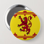 スコットランドの王室のな腕の旗 缶バッジ (正面&裏面)