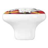 スコットランドの白テリアスコッティ犬のセラミックノブ セラミックノブ (側面)