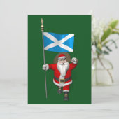 スコットランドの看板のあるサンタクロース シーズンカード (スタンド正面)