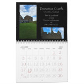 スコットランドの窓を通して見る カレンダー (1月 2027)