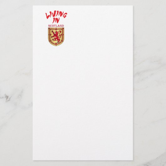 スコットランドの紋章 便箋 (正面)
