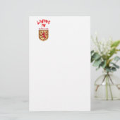 スコットランドの紋章 便箋 (スタンド正面)