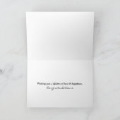 スコットランドの結婚式のハイランドカウ カード (内部)