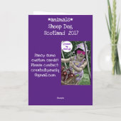 スコットランドの羊犬 カード (裏面)