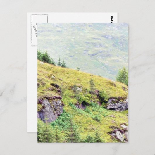 スコットランドの美しい田舎 ポストカード (正面/裏面)