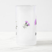 スコットランドの花のアザミ フロストグラスビールジョッキ (中央)