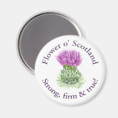 スコットランドの花強く、堅く、真実！ マグネット (正面/裏面)