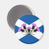 スコットランドの花、アザミ マグネット (正面/裏面)