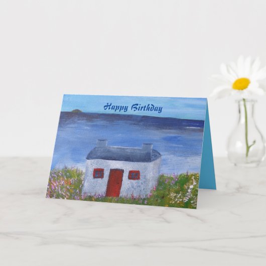 スコットランドの誕生日のどこか カード (小さな植物)