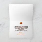 スコットランドの賛美ハロウィーン –  カード (内部)