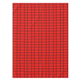 スコットランドの赤い格子縞と黒い線 | ヴィンテージタータンチェック テーブルクロス