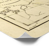 スコットランドの輪郭 ポスター (角)