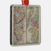 スコットランドの郡地図 メタルオーナメント (右)